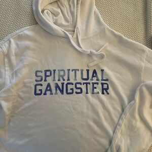 Spiritual Gangster cropped hoodie
